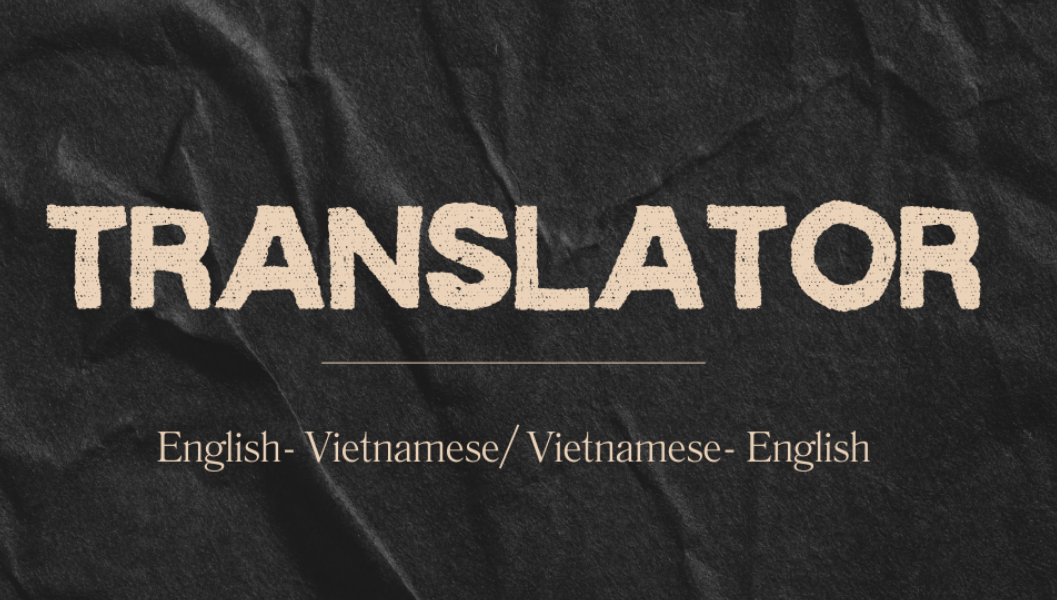 Translation of texts Viet-Eng and Eng-Viet; book translation-0