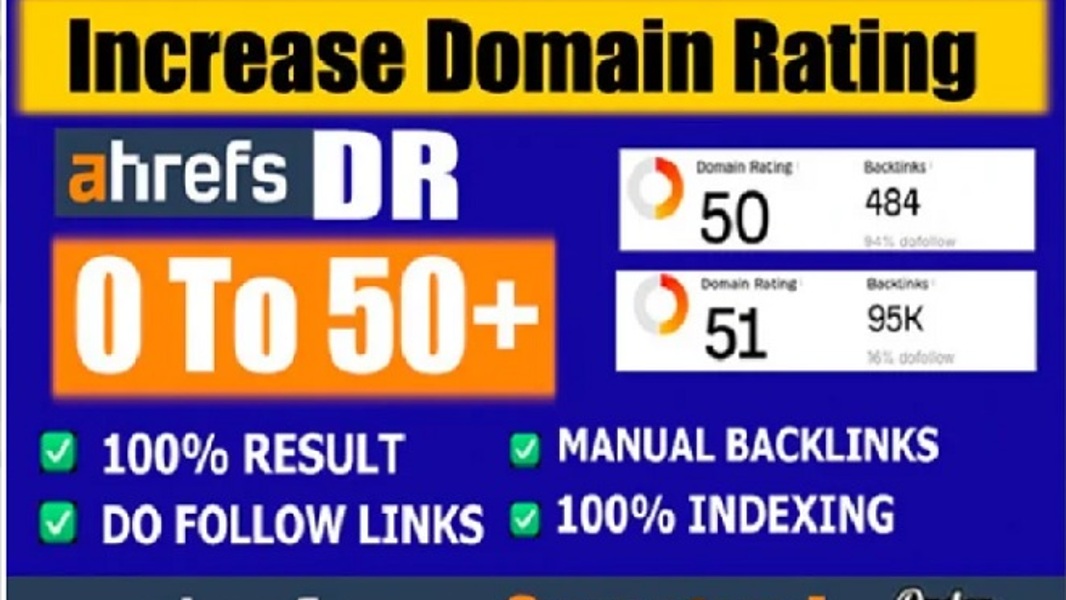 increase domain rating DR 50 ahref-0