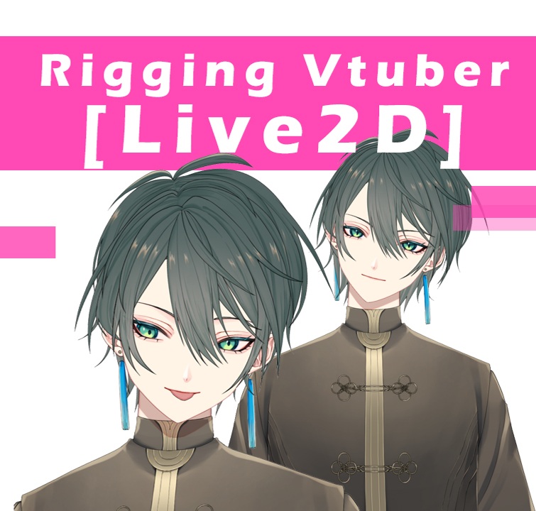 [Live2D] High Quality Rigging Vtuber Full body Model-5