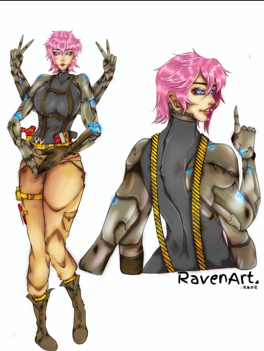 Mech/Android/Humanoide estilo de arte semi realista-0