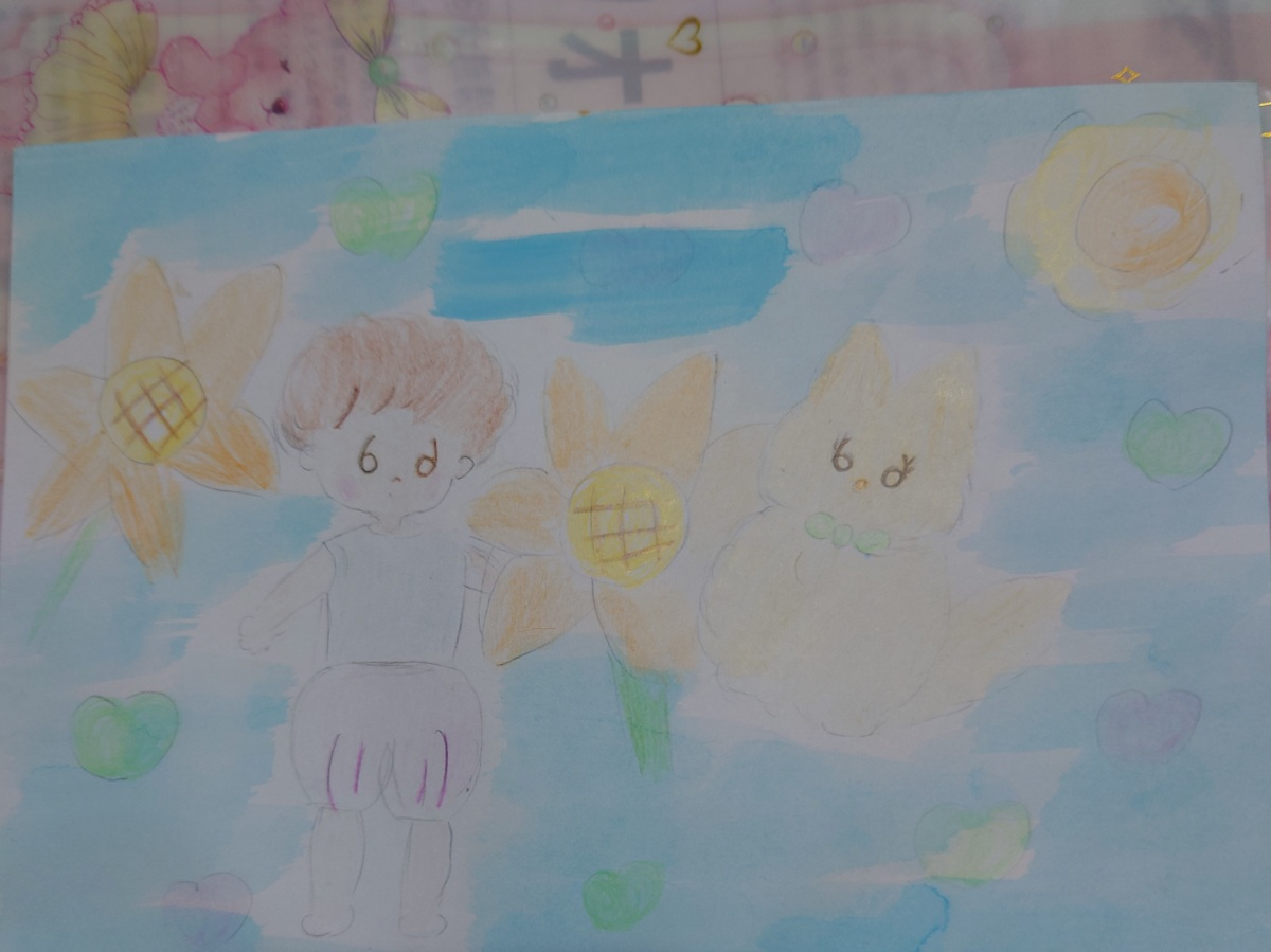 ¡Riku-chan y, ya sabes, también me gusta el girasol!-0
