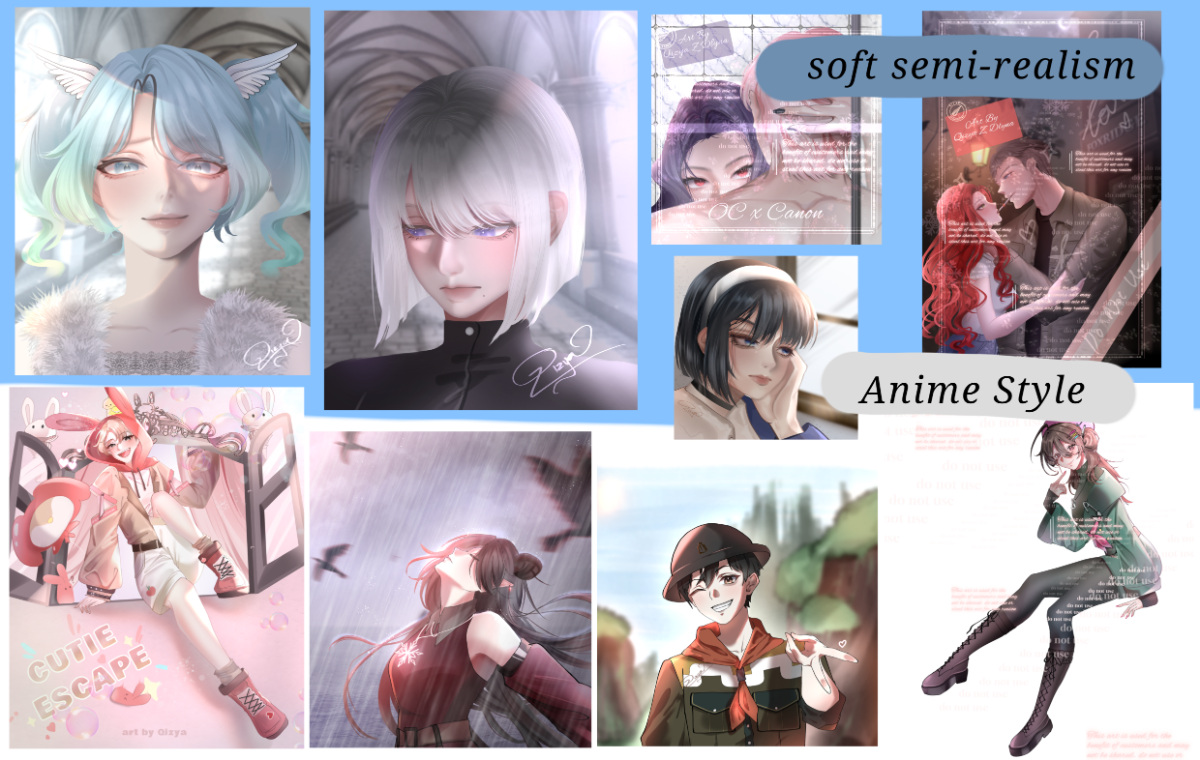 アニメとソフトセミリアリズムキャラクターイラスト-0