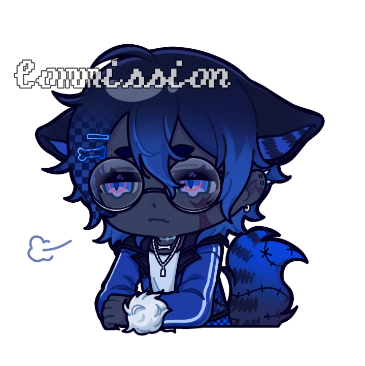 Illustration chibi emote/sticker (half-up only)-0