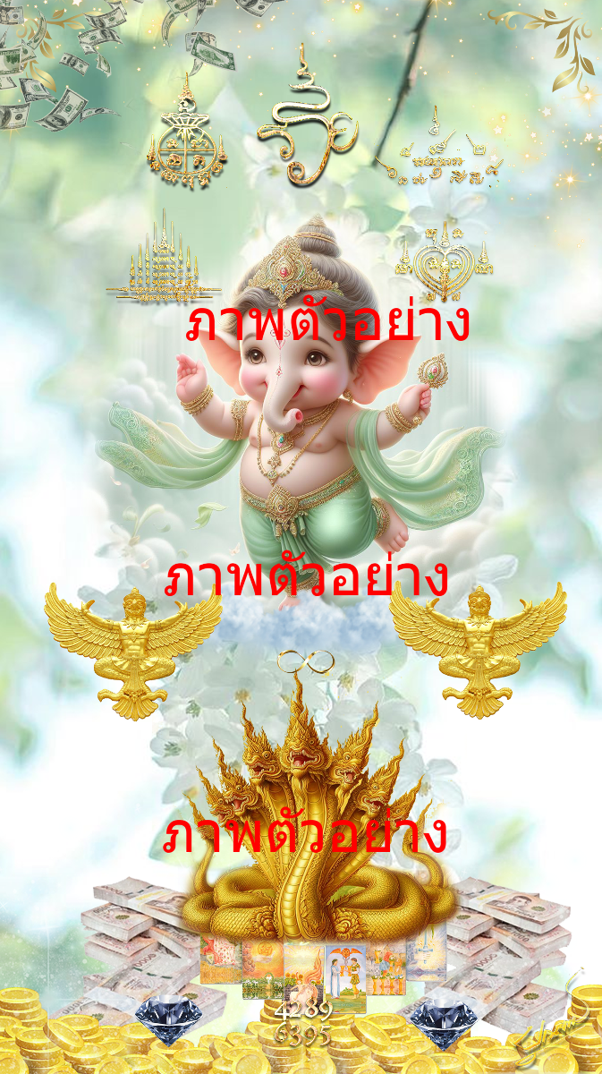 Ganesha Wallpaper, Naga 7-Head, Garuda, Enhances Wealth, Career, and Fortune-0