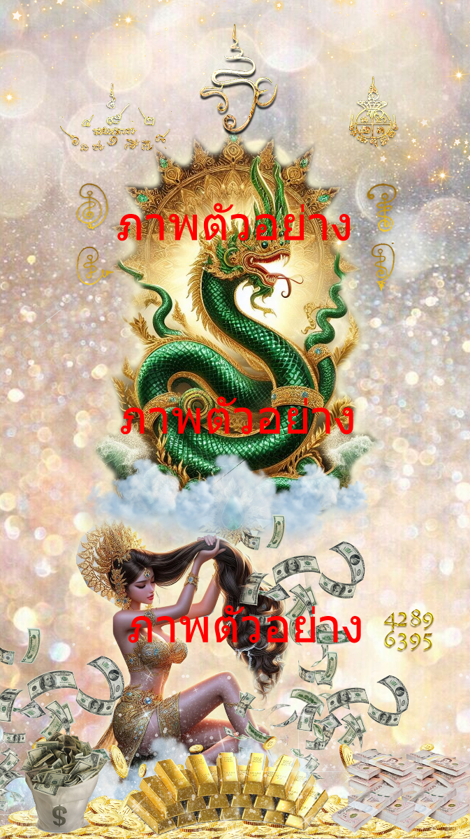 Green Naga, Mother Earth Goddess, who furls her hair, grants success, power, and fortune.-0