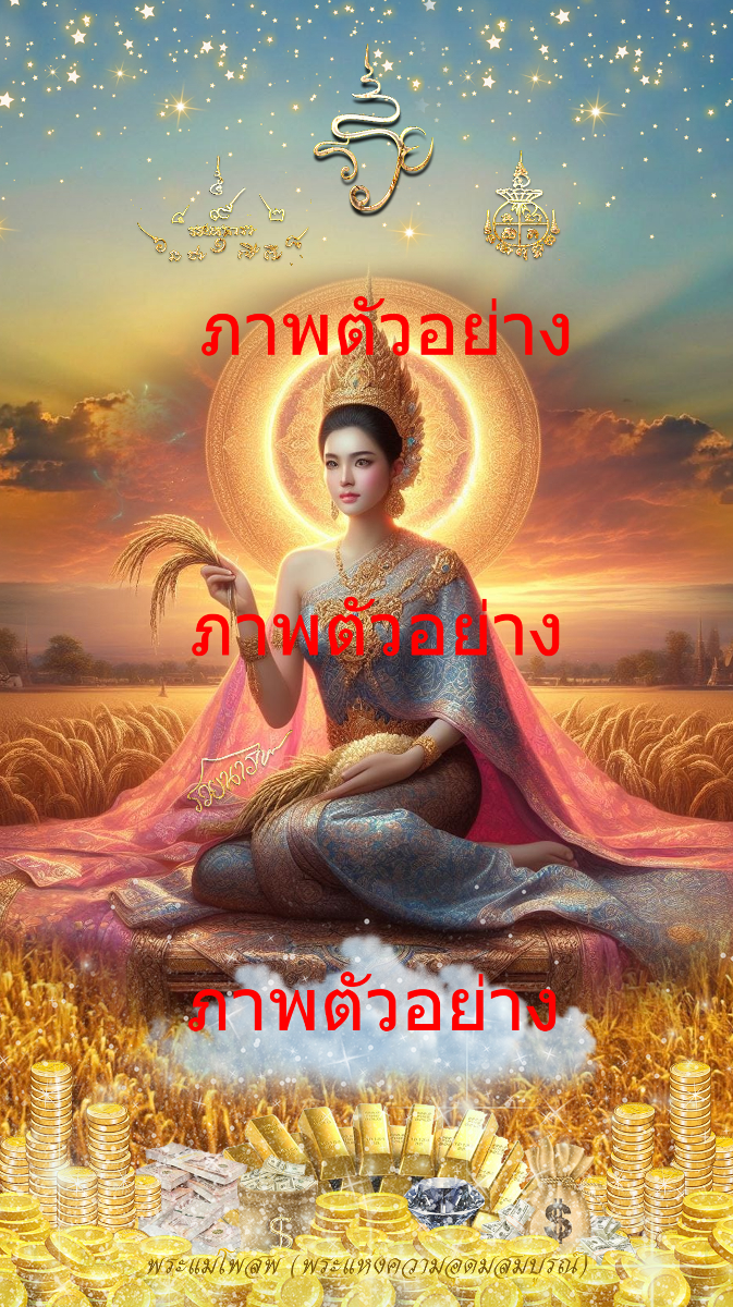 วอลเปเปอร์พระแม่โพสพ ตั้งบูชา เหลือกินเหลือใช้ สมบูรณ์พูลผลทุกประการ-0