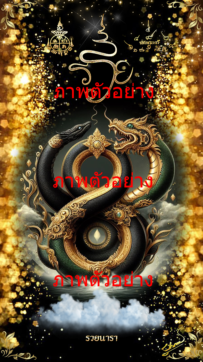 พญานาคเกี้ยวทรัพย์อนันต์ ยันต์รวยนารา-0