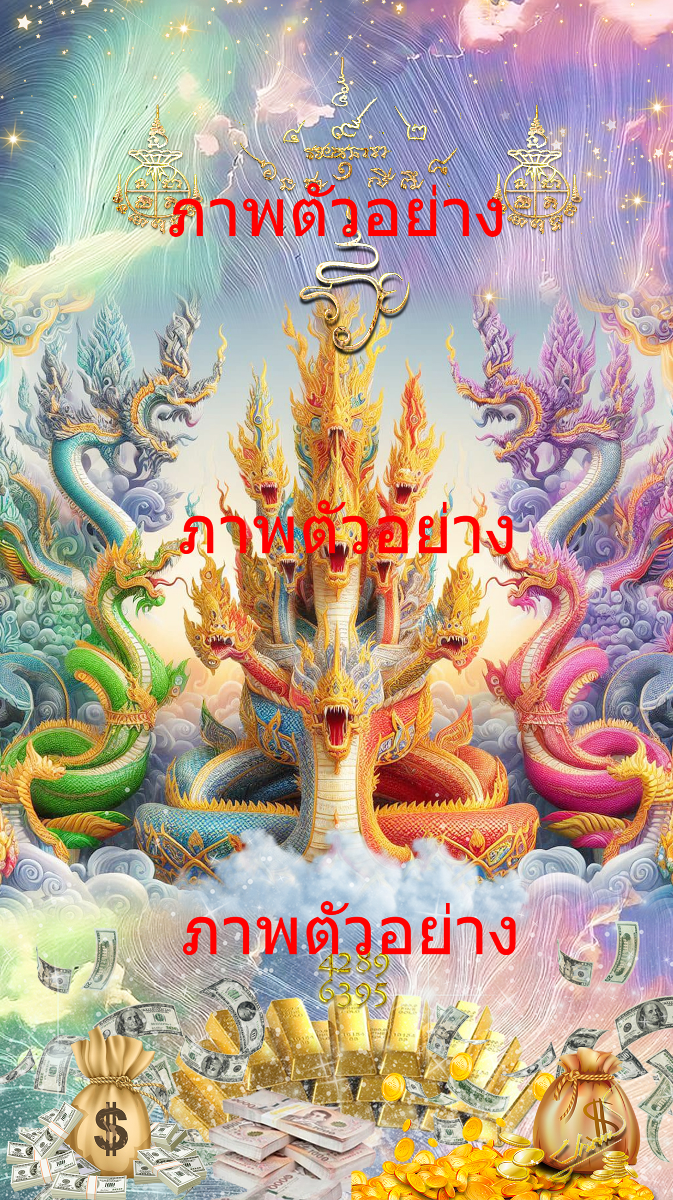 手机吉祥壁纸那伽王ฉัพยาปุตตะ 彩虹色那伽族 带来幸福的人-0