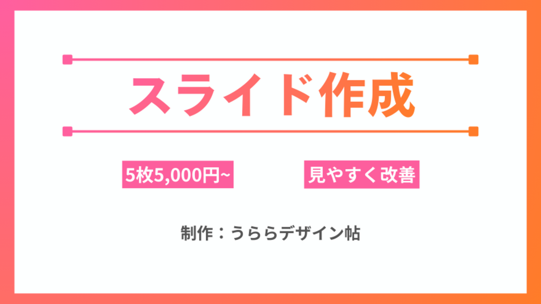 Slide production [5 sheets from 5,000 yen〜]-0