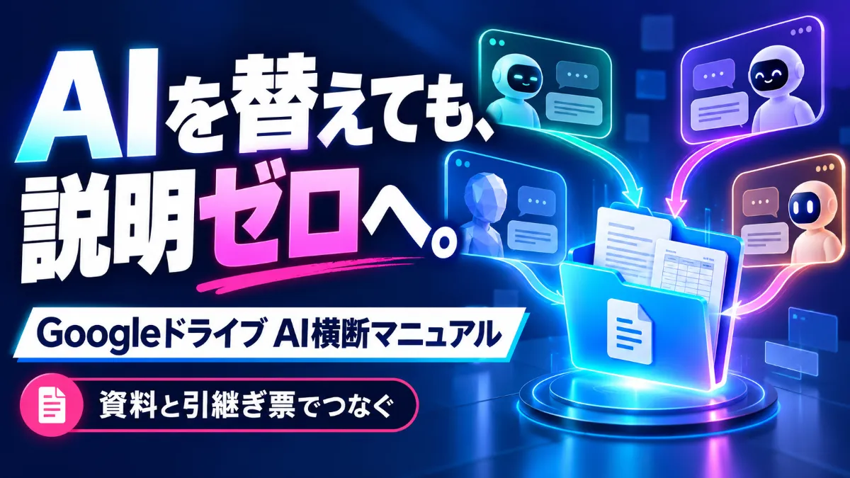 GoogleドライブでAIを横断する